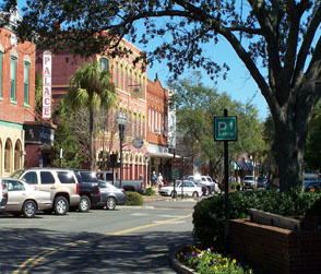 Historic Downtown Fernandina Beach located on Amelia Island, Florida